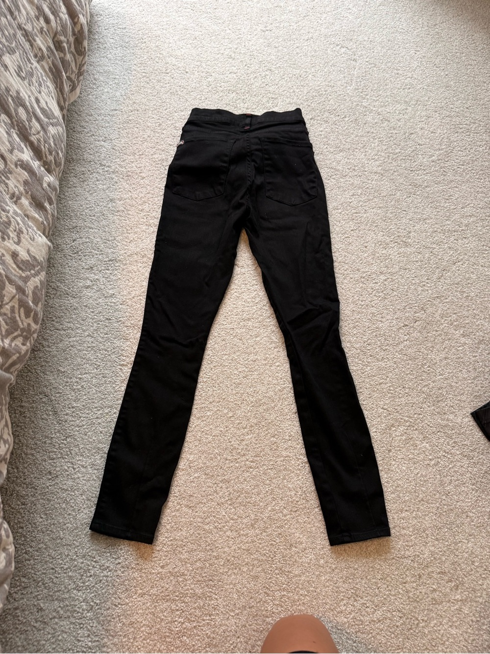 Alice + Olivia Black Skinny High-Waist Jeans